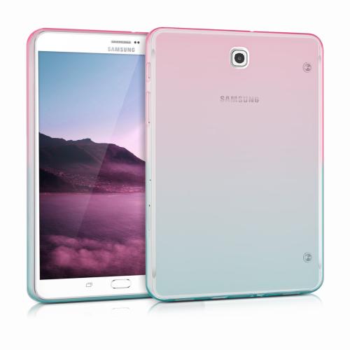 KW Θήκη Σιλικόνης Samsung Galaxy Tab S2 8.0 - Dark Pink / Blue / Transparent (36289.01)