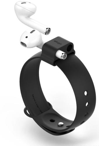 Elago Wrist Fit for AirPods - Θήκη Καρπού για AirPods 2nd Gen / 1st Gen και Apple Watch (42mm & 38mm) - Black (EAPWRIST-BK)