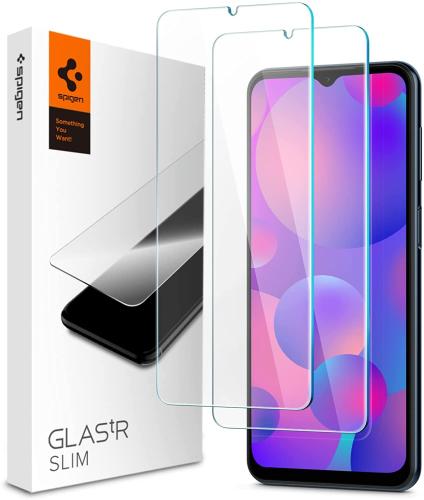 Spigen GLAS.tR Slim Premium Tempered Glass - Αντιχαρακτικό Γυαλί Οθόνης Samsung Galaxy M23 / M33 - Clear - 2 Τεμάχια (AGL04308)
