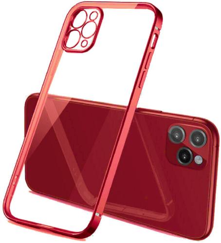 Bodycell HD Διάφανη Θήκη Σιλικόνης Apple iPhone 13 Pro - Red (5206015067372)