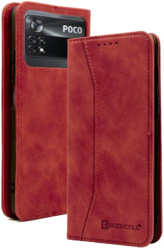 Bodycell Θήκη - Πορτοφόλι Xiaomi Poco X4 Pro 5G - Red (5206015000942)