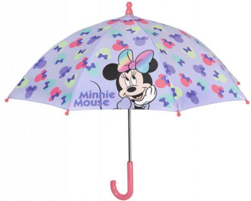 Perletti Disney - Παιδική Αντιανεμική Ομπρέλα με Χειροκίνητο Άνοιγμα & Μπαστούνι - Minnie Mouse (50127)