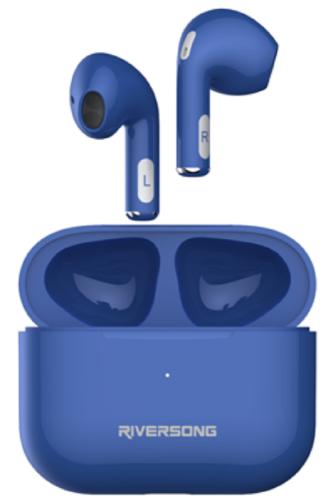 Riversong True Wireless Earbuds Air Mini Pro - Ασύρματα Ακουστικά Bluetooth Με Θήκη Φόρτισης - Blue (EA208BL)