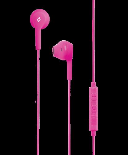 TTEC Rio In-Ear Earphones - Ακουστικά Handsfree - Pink (2KMM11P)