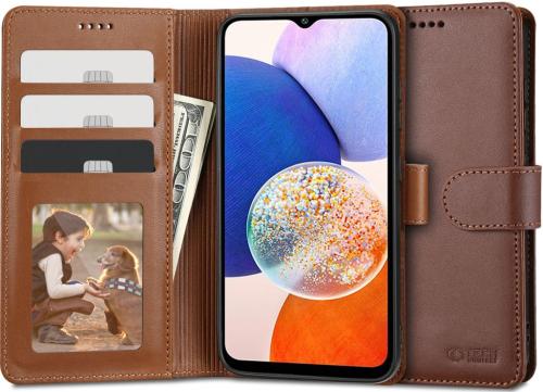 Tech-Protect Wallet - Θήκη Πορτοφόλι Samsung Galaxy A14 - Brown (9490713931875)