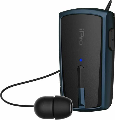 iPro Bluetooth Headset RH120 - Μονό Ασύρματο Bluetooth Ακουστικό MultiPoint - Black / Blue (RH120BLMIBL)