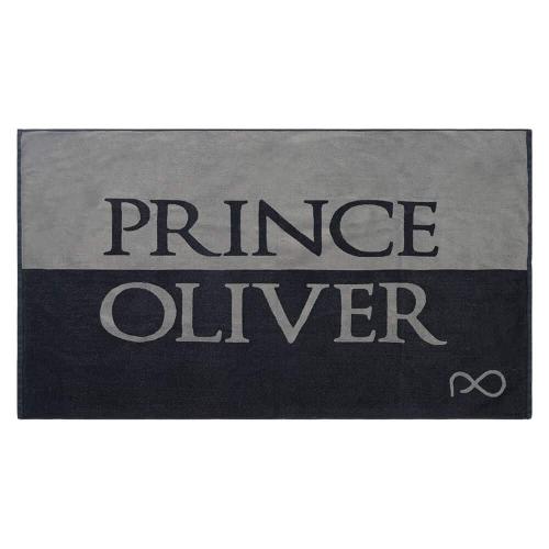 Prince Oliver Deluxe Πετσέτα Θαλάσσης 160×90 cm Μαύρο/Γκρι