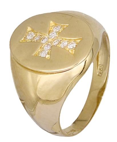 Δαχτυλίδι σεβαλιέ Κ14 019075 019075 Χρυσός 14 Καράτια