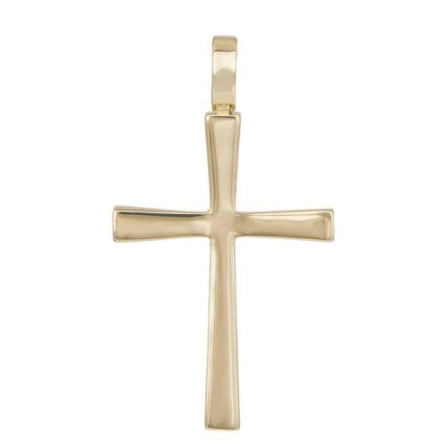 Σταυροί Βάπτισης - Αρραβώνα Χρυσός σταυρός Κ14 λουστρέ 045903 045903 Ανδρικό Χρυσός 14 Καράτια