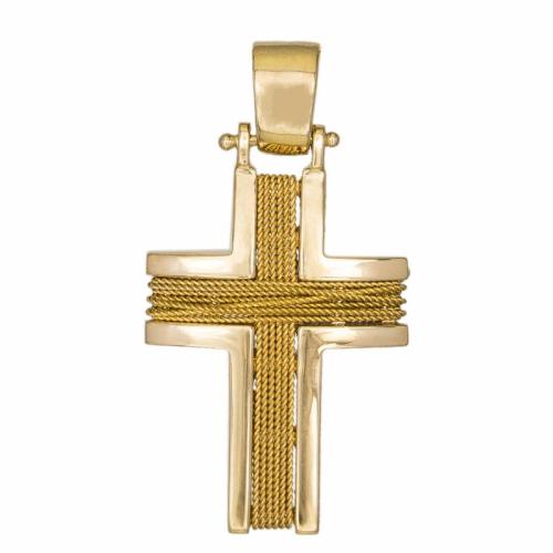 Σταυροί Βάπτισης - Αρραβώνα Χρυσός ανδρικός σταυρός Κ18 014119 014119 Ανδρικό Χρυσός 18 Καράτια