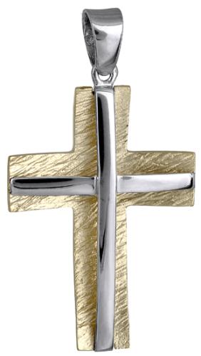Σταυροί Βάπτισης - Αρραβώνα Ανδρικός σταυρός 018180 018180 Ανδρικό Χρυσός 14 Καράτια
