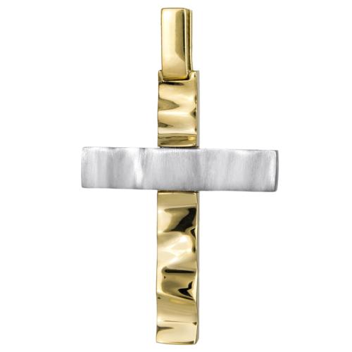 Σταυροί Βάπτισης - Αρραβώνα Χειροποίητος αντρικός σταυρός 14Κ 024801 024801 Ανδρικό Χρυσός 14 Καράτια