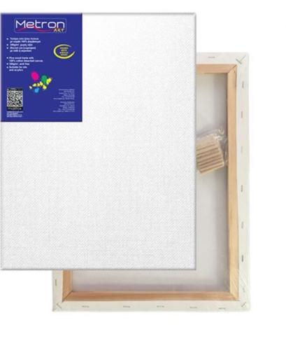 Metron Τελάρο Μουσαμάς Βαμβακερό Απλό 50x70cm (721.50-70)