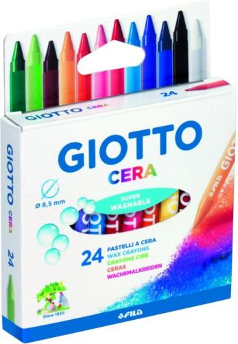Giotto 24 Κηρομπογιές Cera 9cm (282200)