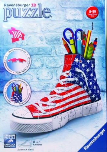 Ravensburger Παζλ 3D Sneaker American Flag 108Τμχ (12549)