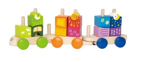 Hape Early Explorer Ξύλινο Τρένο Με Τουβλάκια Fantasia (E0417A)