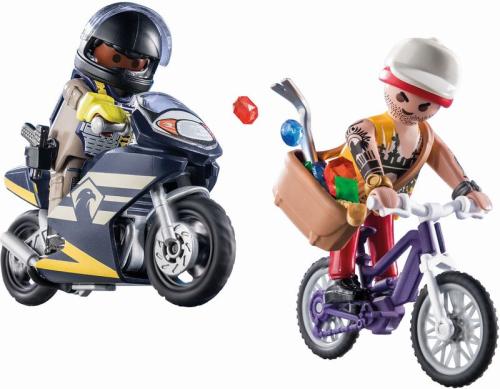 Playmobil Starter Pack Αστυνομική Καταδίωξη Ληστή Κοσμημάτων (71255)