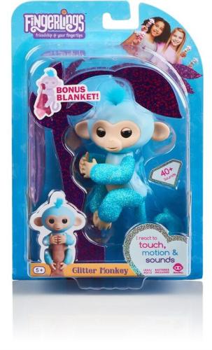 WowWee Fingerlings Glitter Monkey-4 Σχέδια (3760A)