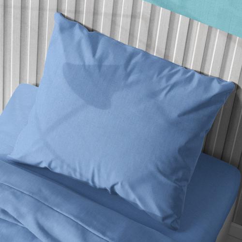 Μαξιλαροθήκη (50x70) Dimcol Solid Sky Blue 498