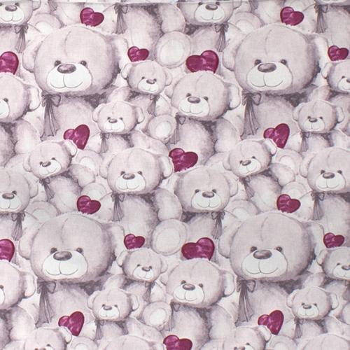 Πάνα Χασέ (80x80) Dimcol Teddy Bear 536 Purple