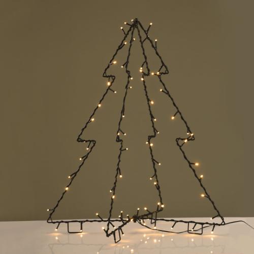 Χριστουγεννιάτικο Διακοσμητικό Με Led (55x55x65) Aca Foldable Tree X07751446