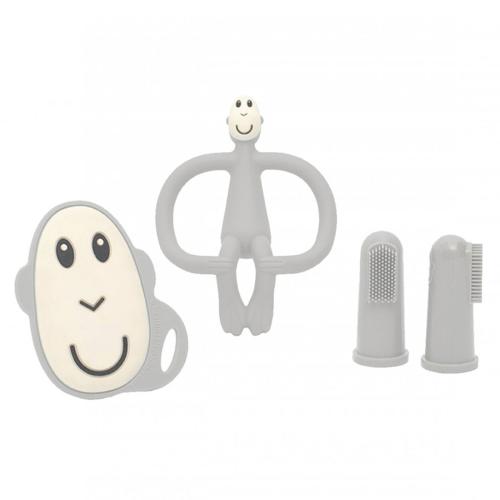 Σετ Περιποίησης Δοντιών Matchstick Monkey Teething Starter Set Grey