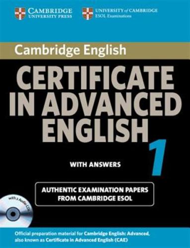 CAMBRIDGE CERTIFICATE IN ADVANCED ENGLISH 1 SELF STUDY PACK 2008