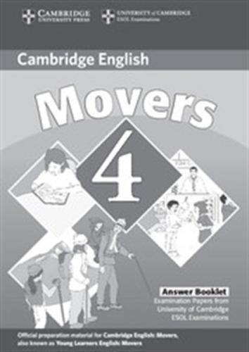 CAMBRIDGE YOUNG LEARNERS ENGLISH TESTS MOVERS 4 ANSWER BOOKLET 2nd EDITION
