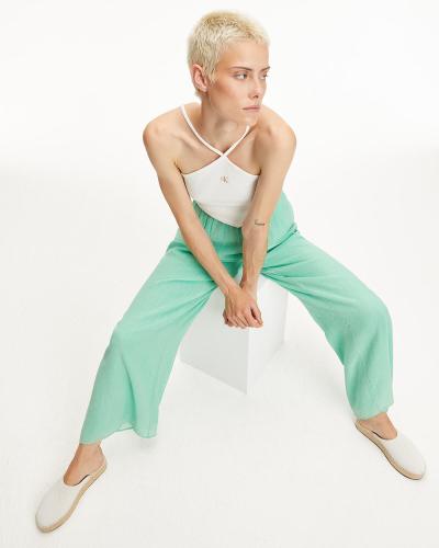 Γυναικείο Παντελόνι Calvin Klein - Crinkle Long