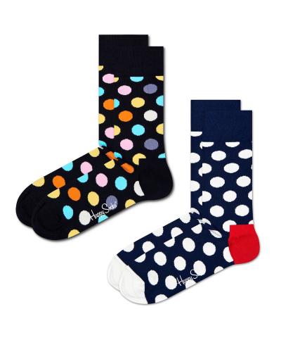 Unisex Κάλτσες Happy Socks 2 Ζευγάρια - Classic Big Dots