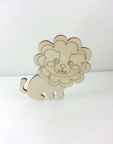Ξύλινο Διακοσμητικό Λιοντάρι