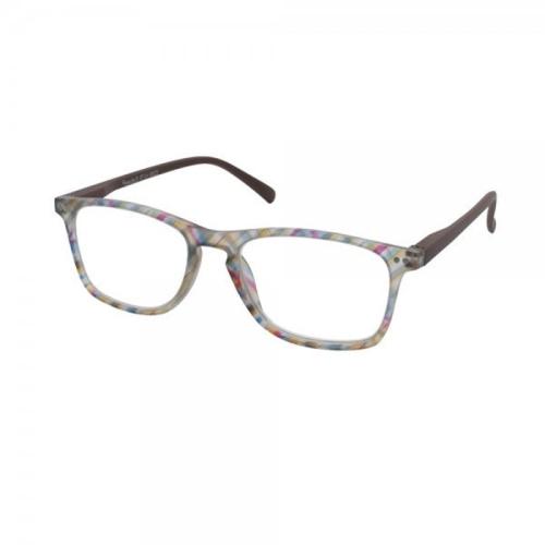 Eyelead Γυαλιά Διαβάσματος Unisex Πολύχρωμο Καφέ, με Κοκκάλινο Σκελετό E209 - 2,50
