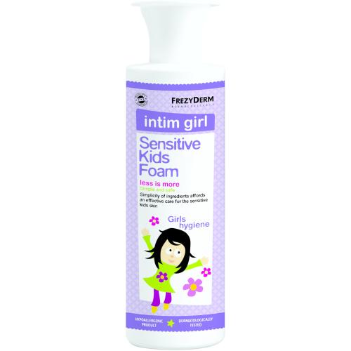 Frezyderm Sensitive Kids Foam Intim Girl Απαλό Καθαριστικό της Ευαίσθητης Περιοχής 250ml