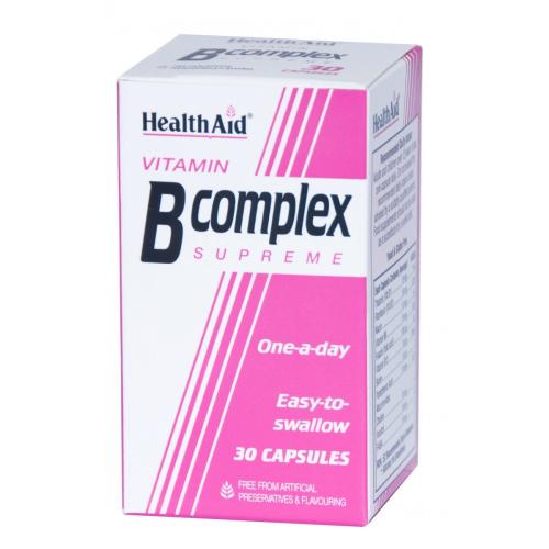 Health Aid B Complex Supreme Σύμπλεγμα Βιταμινών Β 30caps