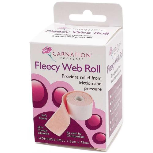 Vican Carnation Fleecy Web Roll Προστατευτικό Αυτοκόλλητο Επίθεμα Ποδιών σε Ρολό (7,5cm x 75cm) 1 Τεμάχιο