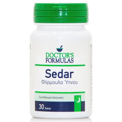 Doctor's Formulas Sedar Συμπλήρωμα Διατροφής για την Καταπολέμηση της Αϋπνίας 30tabs