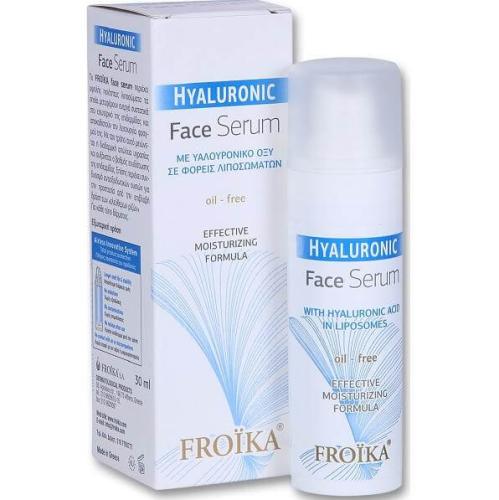 Froika Hyaluronic Face Serum Ενυδατικός Ορός Προσώπου Υαλουρονικού Οξέως για Αφυδατωμένες Κουρασμένες Επιδερμίδες -Oil Free 30ml