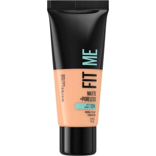 Maybelline Fit Me Matte + Poreless Foundation Makeup που Ταυτίζεται Τέλεια με την Επιδερμίδα 30ml - 122 Cream Beige