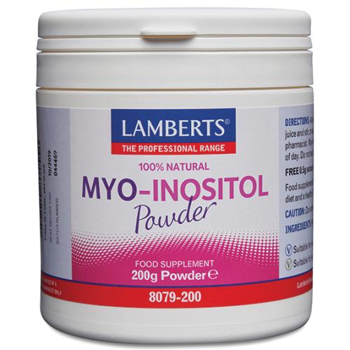 Lamberts Myo-Inositol Powder Συμπλήρωμα Διατροφής Μυοϊνοσιτόλης σε Σκόνη 200g