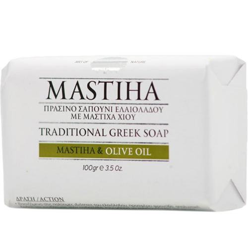 Mastiha Traditional Greek Soap Πράσινο Σαπούνι Ελαιολάδου με Μαστίχα Χίου 100g