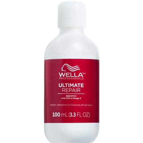 Wella Professionals Ultimate Repair Shampoo Step 1 Ανάλαφρο Κρεμώδες Σαμπουάν με Πλούσιο Αφρό για Πολύ Ταλαιπωρημένα Ξηρά Μαλλιά 100ml