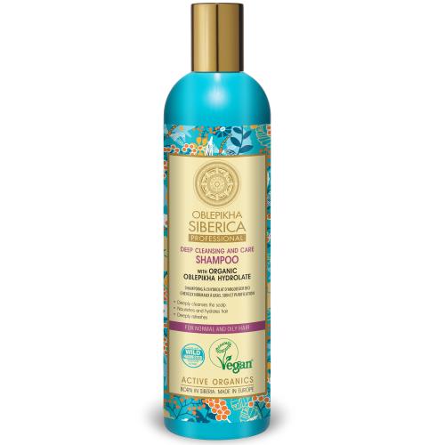Natura Siberica Oblepikha Deep Cleansing & Care Shampoo για Βαθύ Καθαρισμό & Φροντίδα για Κανονικά, Λιπαρά Μαλλιά 400ml