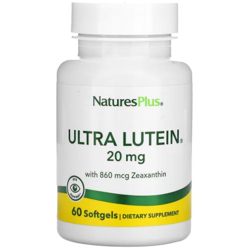 Natures Plus Ultra Lutein 20mg Βιταμίνες Ματιών 60 Softgels
