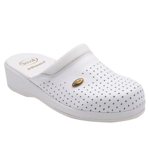 Scholl Shoes Back Guard Σαμπό Λευκό Αναπαυτικά Παπούτσια που Χαρίζουν Σωστή Στάση & Φυσικό Χωρίς Πόνο Βάδισμα 1 Ζευγάρι - 36