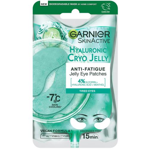 Garnier Skinactive Hyaluronic Cryo Anti-Fatigue Jelly Eye Patches Ματιών για Μείωση των Σημαδιών Κούρασης 5g