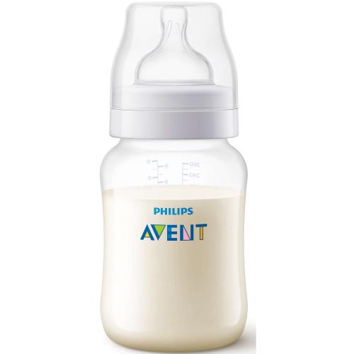 Avent Anti-Colic Μπιμπερό Θηλή Σιλικόνης Αργής Ροής Κατά των Κολικών & της Δυσφορίας, από 1 Μηνών,0% BPA 260ml SCF813/17