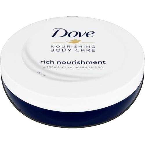 Dove Rich Nourishment Body Cream Θρεπτική Ενυδατική Κρέμα Σώματος για 24η Άνεση Ακόμα & στις Ευαίσθητες Επιδερμίδες 150ml