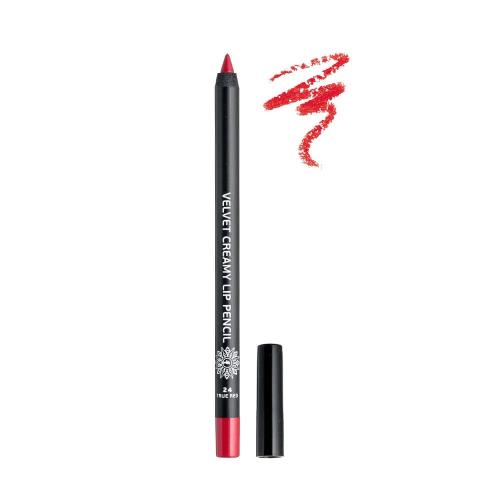 Garden Velvet Creamy Lip Pencil Μολύβι Χειλιών που Σχεδιάζει Τέλεια το Περίγραμμα για Σταθερό Αποτέλεσμα 1.4g - 24 True Red