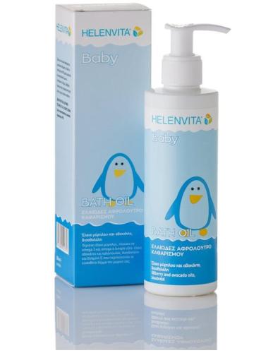 Helenvita Baby Bath Oil Cleanser Καθαριστικό Ελαιώδες Αφρόλουτρο 200ml
