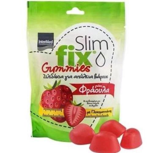 Intermed Slim Fix Gummies Ζελεδάκια για Απώλεια Βάρους 42 Τεμάχια - Φράουλα
